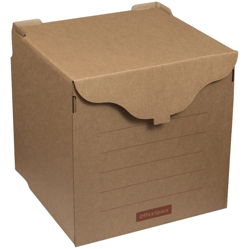 Короб архивный OfficeSpace, 33*31*34см, для регистраторов, накопителей,
