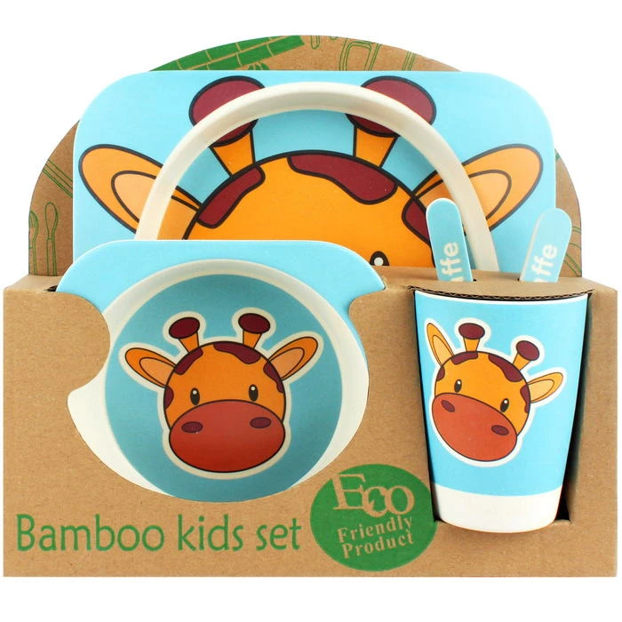 Посуда бамбуковая 5 предметов в наборе 040942