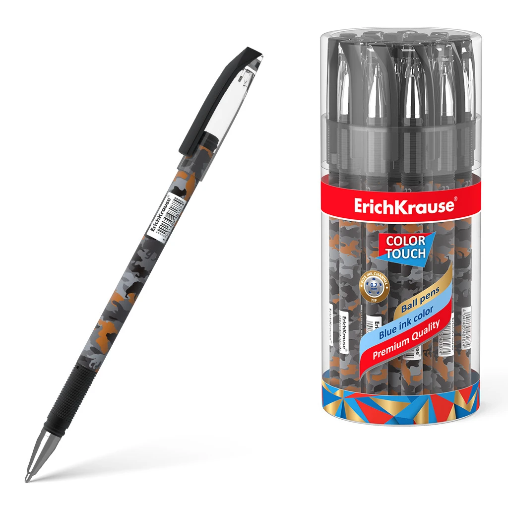 Ручка шариковая Erich Krause® ColorTouch® Rough Native, цвет чернил синий (в Ручка шариковая Erich Krause® ColorTouch® Rough Native, цвет чернил синий (в
