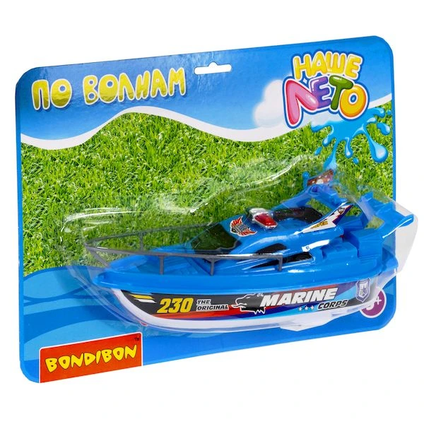 Катер на батарейках, Bondibon "Наше Лето", CRD 30х22 см, арт. 311-89
