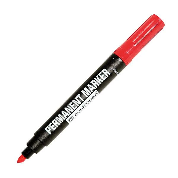 Маркер перманент. CENTROPEN PERMANENT 1-4,6 мм красн. скошенный: 8576/01-04 Маркер перманент. CENTROPEN PERMANENT 1-4,6 мм красн. скошенный: 8576/01-04