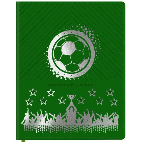 Дневник 1-11 класс 48 л., кожзам (гибкая), термотиснение, фольга, BRAUBERG,