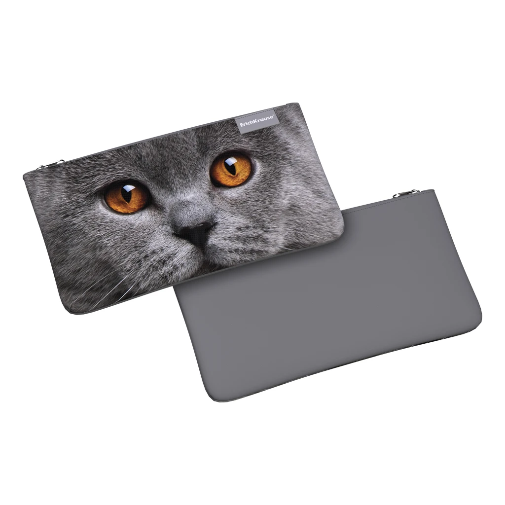 Пенал конверт Erich Krause® Light 220x120мм Grey Cat Пенал конверт Erich Krause® Light 220x120мм Grey Cat