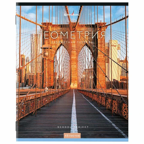 Тетрадь предметная "КЛАССИКА NEW" 48 л., обложка картон, ГЕОМЕТРИЯ,