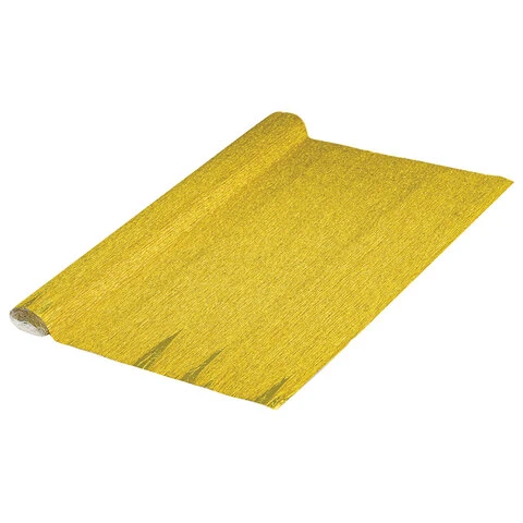 Бумага гофрированная (ИТАЛИЯ) 140 г/м2, желтое золото (911), 50х250 см, BRAUBERG Бумага гофрированная (ИТАЛИЯ) 140 г/м2, желтое золото (911), 50х250 см, BRAUBERG