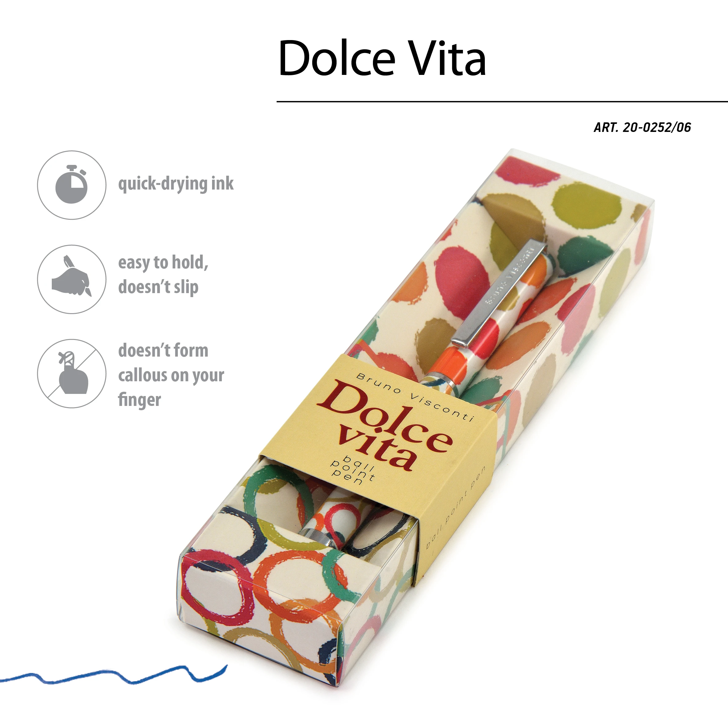 РУЧКА "DOLCE VITA. Геометрия." ШАРИКОВАЯ, МЕТАЛЛИЧЕСКИЙ КОРПУС, 0,7 РУЧКА "DOLCE VITA. Геометрия." ШАРИКОВАЯ, МЕТАЛЛИЧЕСКИЙ КОРПУС, 0,7