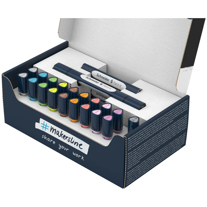 Набор двухсторонних маркеров-кистей Schneider "Twinmarker Paint-It" 27