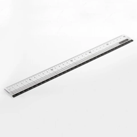 Линейка пластиковая 30 см BRAUBERG, прозрачная, черно-белая печать, европодвес, Линейка пластиковая 30 см BRAUBERG, прозрачная, черно-белая печать, европодвес,
