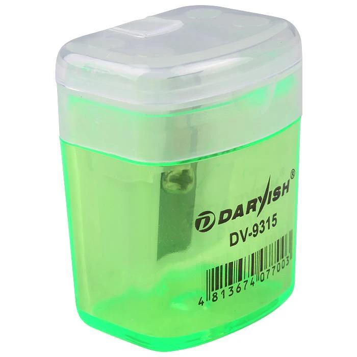 Точилка пластиковая "Darvish" ассорти с контейнером Точилка пластиковая "Darvish" ассорти с контейнером