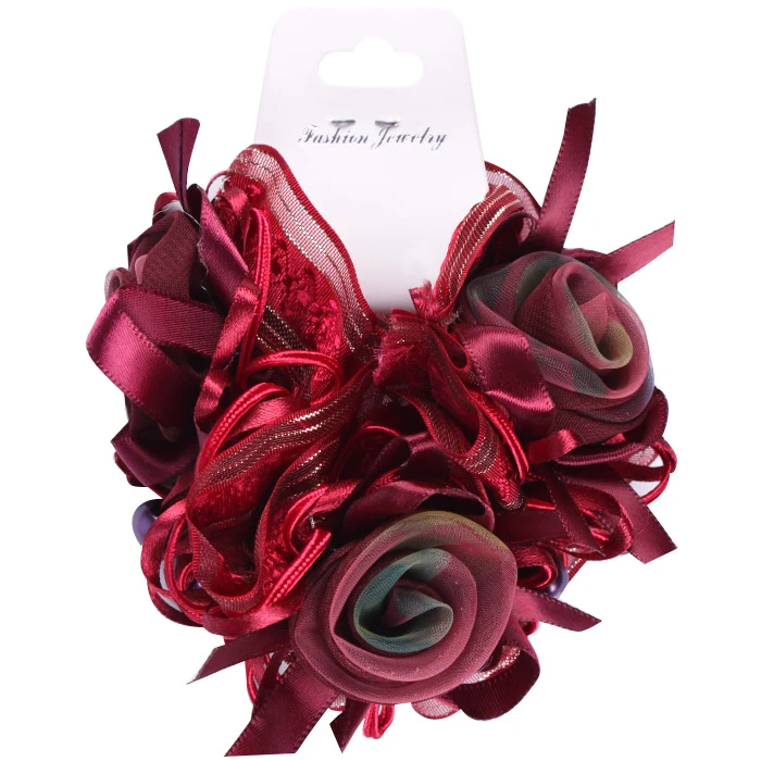 Резинка для волос декоративная объемная в ассортименте