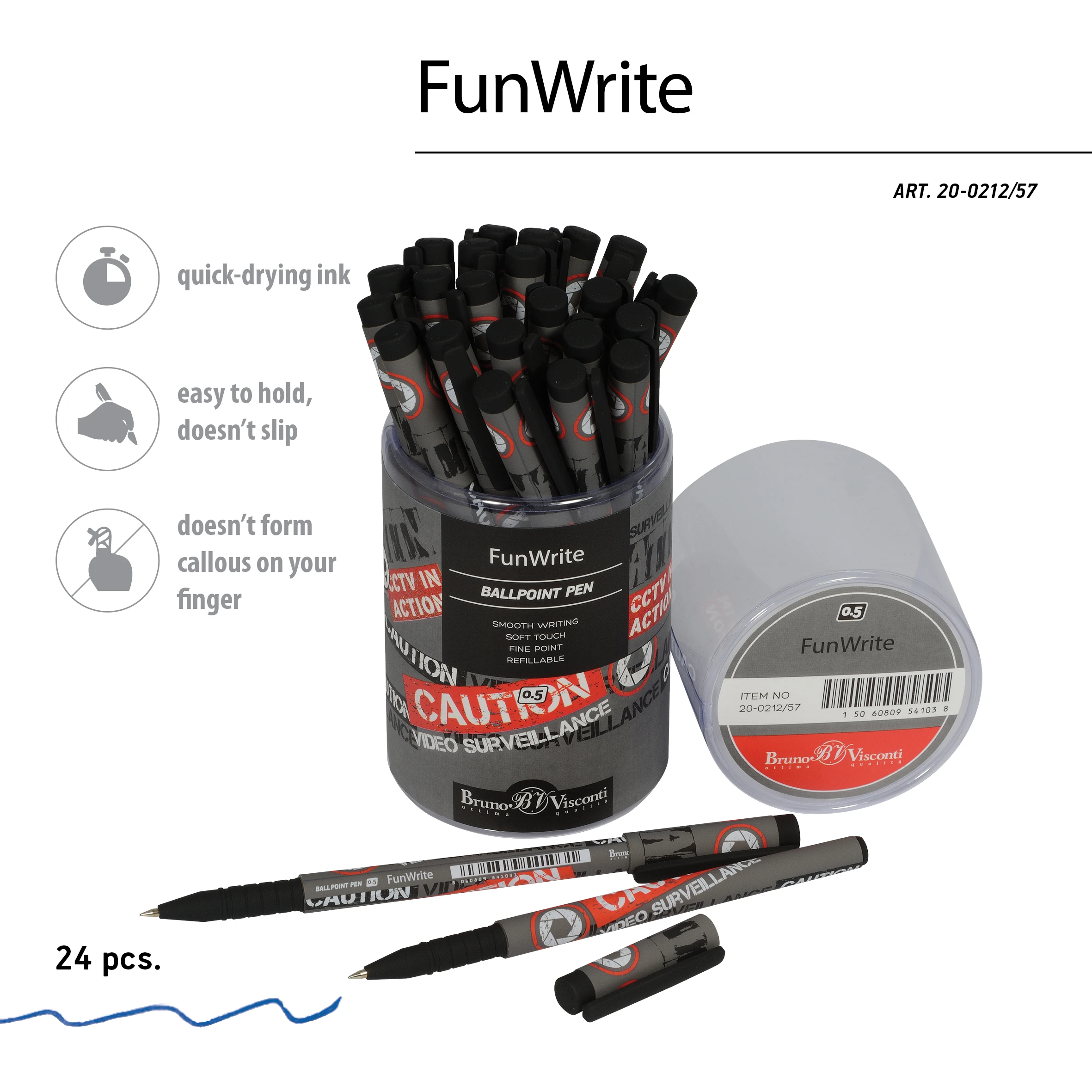 РУЧКА "FunWrite. Keep Away. Video camera" ШАРИКОВАЯ, 0.5 ММ, СИНЯЯ РУЧКА "FunWrite. Keep Away. Video camera" ШАРИКОВАЯ, 0.5 ММ, СИНЯЯ