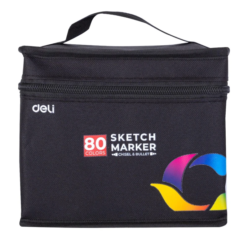 Маркер для скетчинга Deli 80цв. двухсторонний, E70806-80