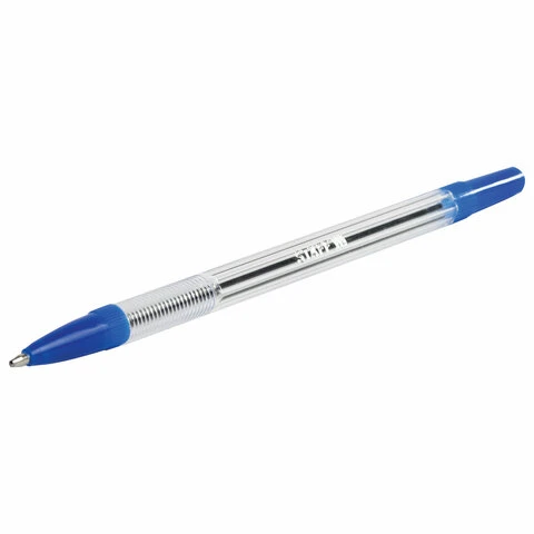 Ручка шариковая STAFF "Basic BP-03", СИНЯЯ, корпус прозрачный, узел 1 Ручка шариковая STAFF "Basic BP-03", СИНЯЯ, корпус прозрачный, узел 1