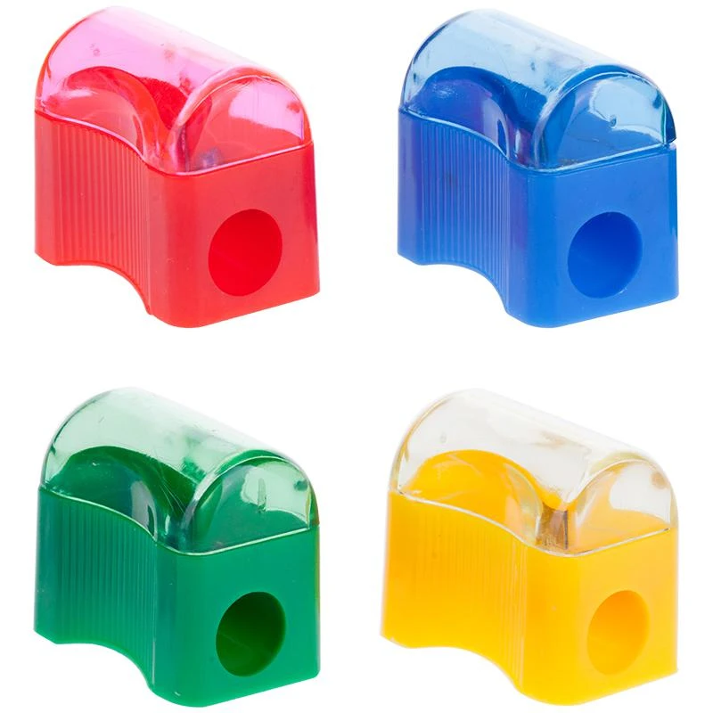 Точилка пластиковая "Сундучок", 1 отверстие, контейнер, ассорти 977710 Точилка пластиковая "Сундучок", 1 отверстие, контейнер, ассорти 977710