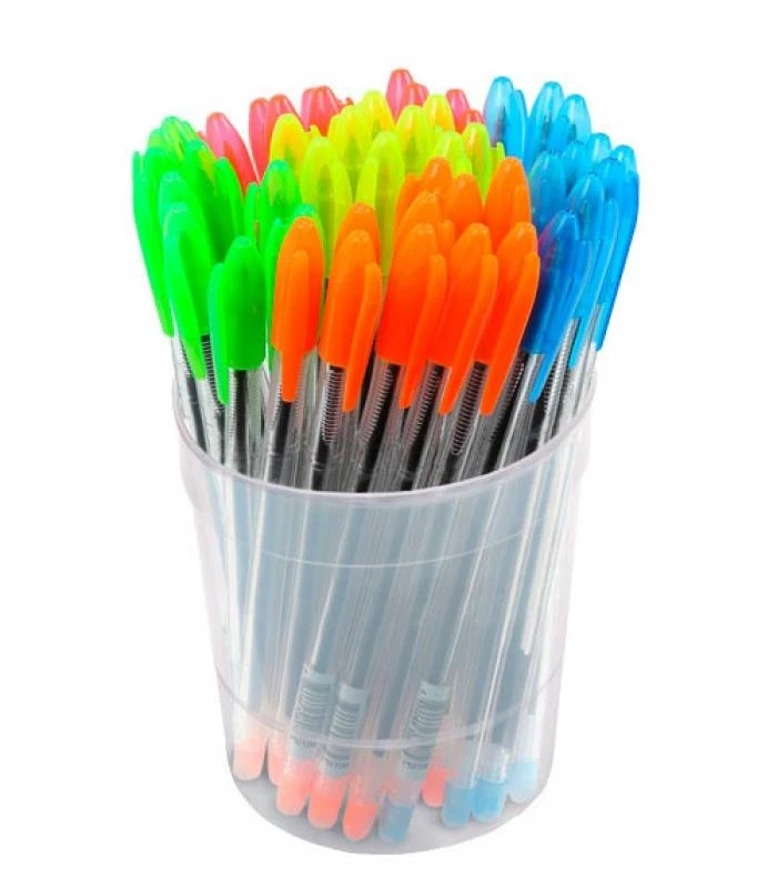 Ручка маслян. VEGA 0,7 мм синий цв. колп. ассорти: РШ100 штр.: 4650066308075