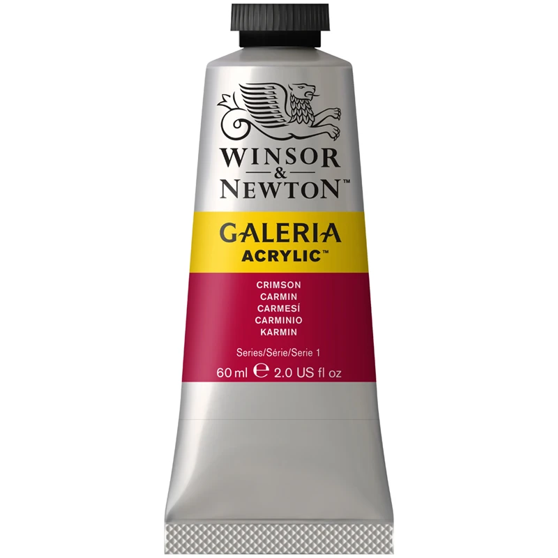 Краски акриловые Winsor&Newton "Galeria", 60 мл, туба, малиновый Краски акриловые Winsor&Newton "Galeria", 60 мл, туба, малиновый