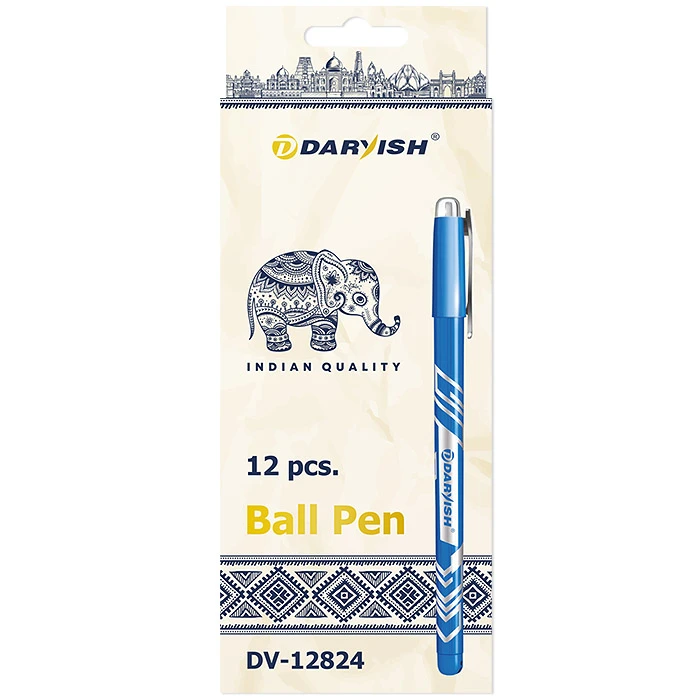 Ручка шариковая синяя "Darvish" корпус цветной ассорти с серебр. Ручка шариковая синяя "Darvish" корпус цветной ассорти с серебр.