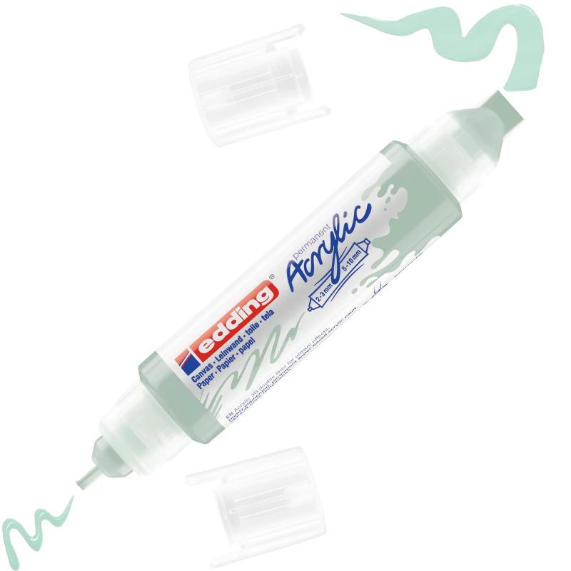 Маркер акриловый двусторонний 3D Edding 5400/928. 2-3, 5-10 мм. Цвет Мята Маркер акриловый двусторонний 3D Edding 5400/928. 2-3, 5-10 мм. Цвет Мята