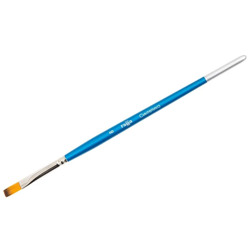Кисть синтетика, Гамма, плоская №08. 280618.08.08 Кисть синтетика, Гамма, плоская №08. 280618.08.08