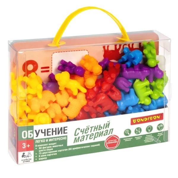 Обучающие игры Bondibon Счётный материал «ЖИВОТНЫЕ» Обучающие игры Bondibon Счётный материал «ЖИВОТНЫЕ»
