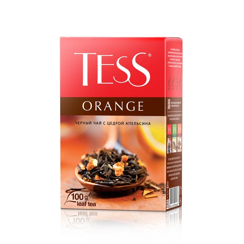 Чай Tess Orange листовой черный с добавками,100г 0646-15 Чай Tess Orange листовой черный с добавками,100г 0646-15