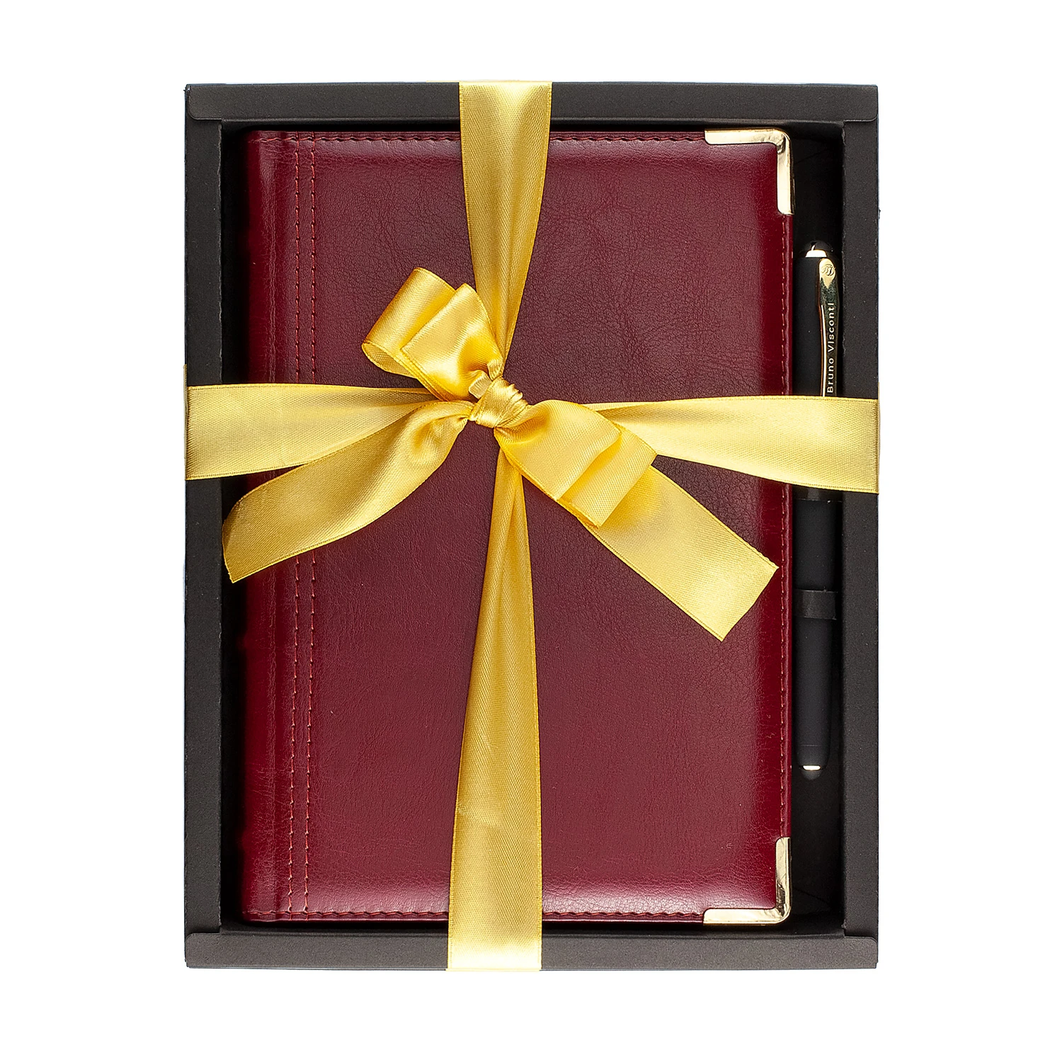 НАБОР ПОДАРОЧНЫЙ А5+ П/ДАТ. "BOSS" (БОРДОВЫЙ ЕЖЕДНЕВНИК И РУЧКА)