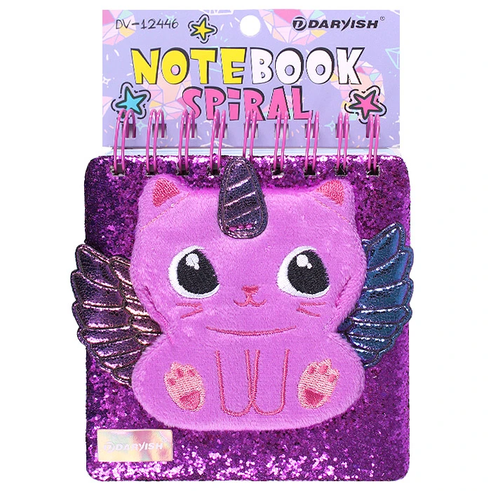 Блокнот 12,7*12,7см 150л на спирали ассорти