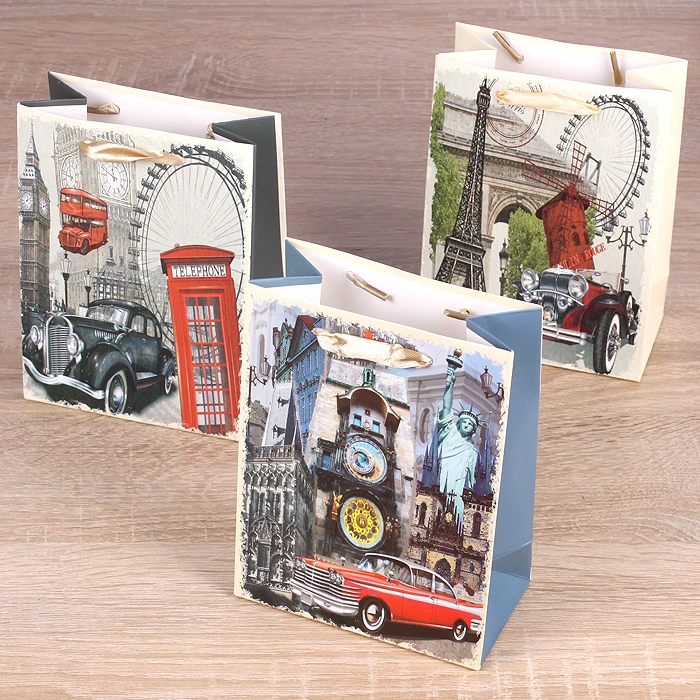 Пакет подарочный 12*16*6,5см "Darvish" "мужской"