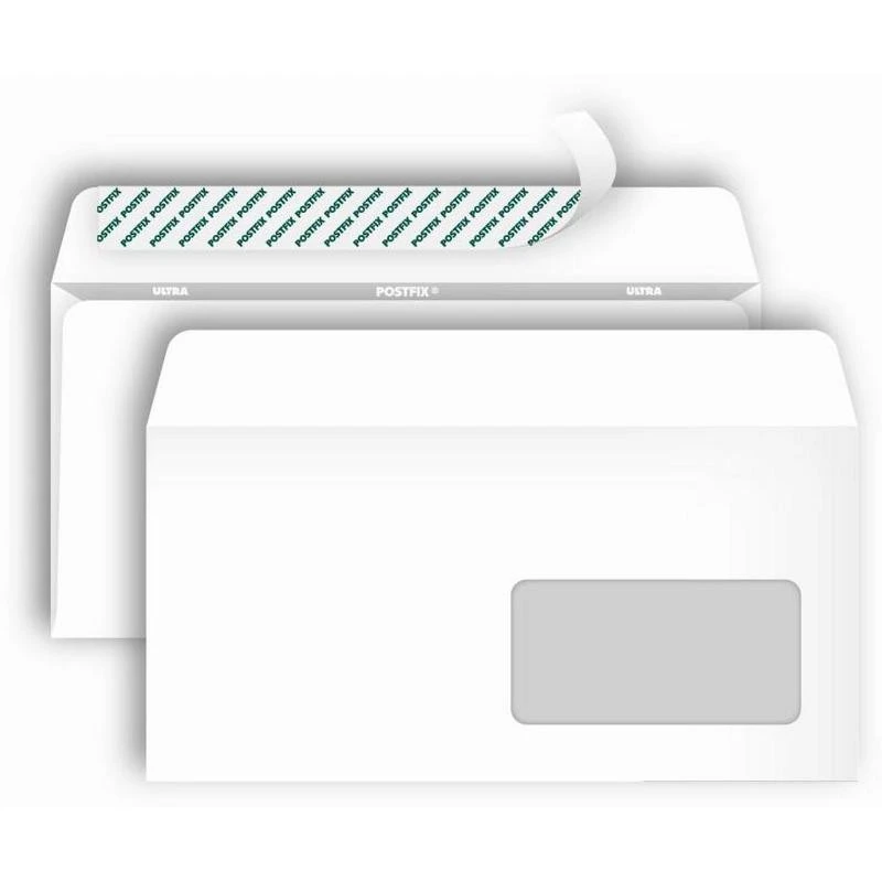 Конверт POSTFIX Е65 стрип,пр.окно110х220 80г/м2, 1000шт/уп штр. 4607160050041 Конверт POSTFIX Е65 стрип,пр.окно110х220 80г/м2, 1000шт/уп штр. 4607160050041