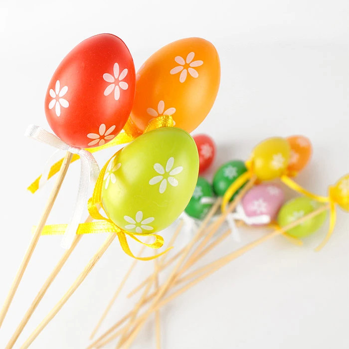 Сувенир "Яйцо Пасхальное" мал.на палочке 12шт/уп (набор)