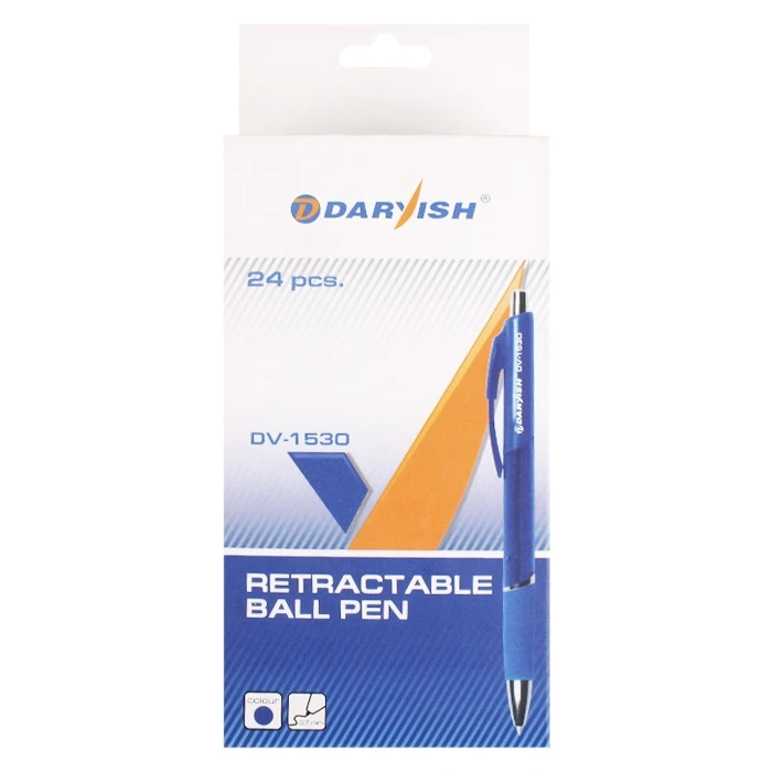 Ручка автоматическая син. "Darvish" корпус прозрачный синий с Ручка автоматическая син. "Darvish" корпус прозрачный синий с