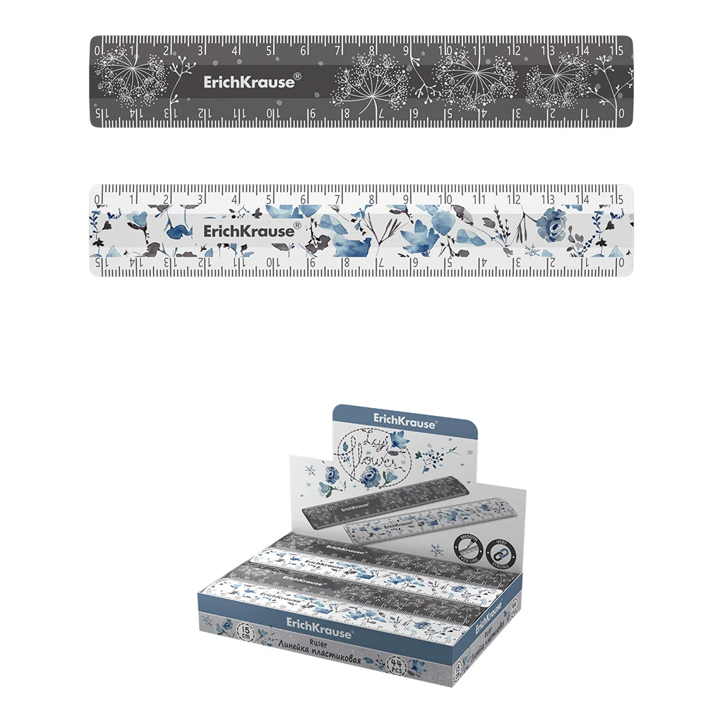 Линейка пластиковая ErichKrause® Frozen Beauty, 15см, ассорти из 2 дизайнов, в Линейка пластиковая ErichKrause® Frozen Beauty, 15см, ассорти из 2 дизайнов, в