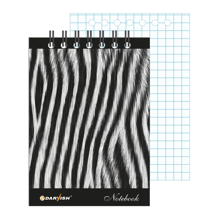 Блокнот 7*10см 60л "Мех" на гребне плотность 55гр/м2