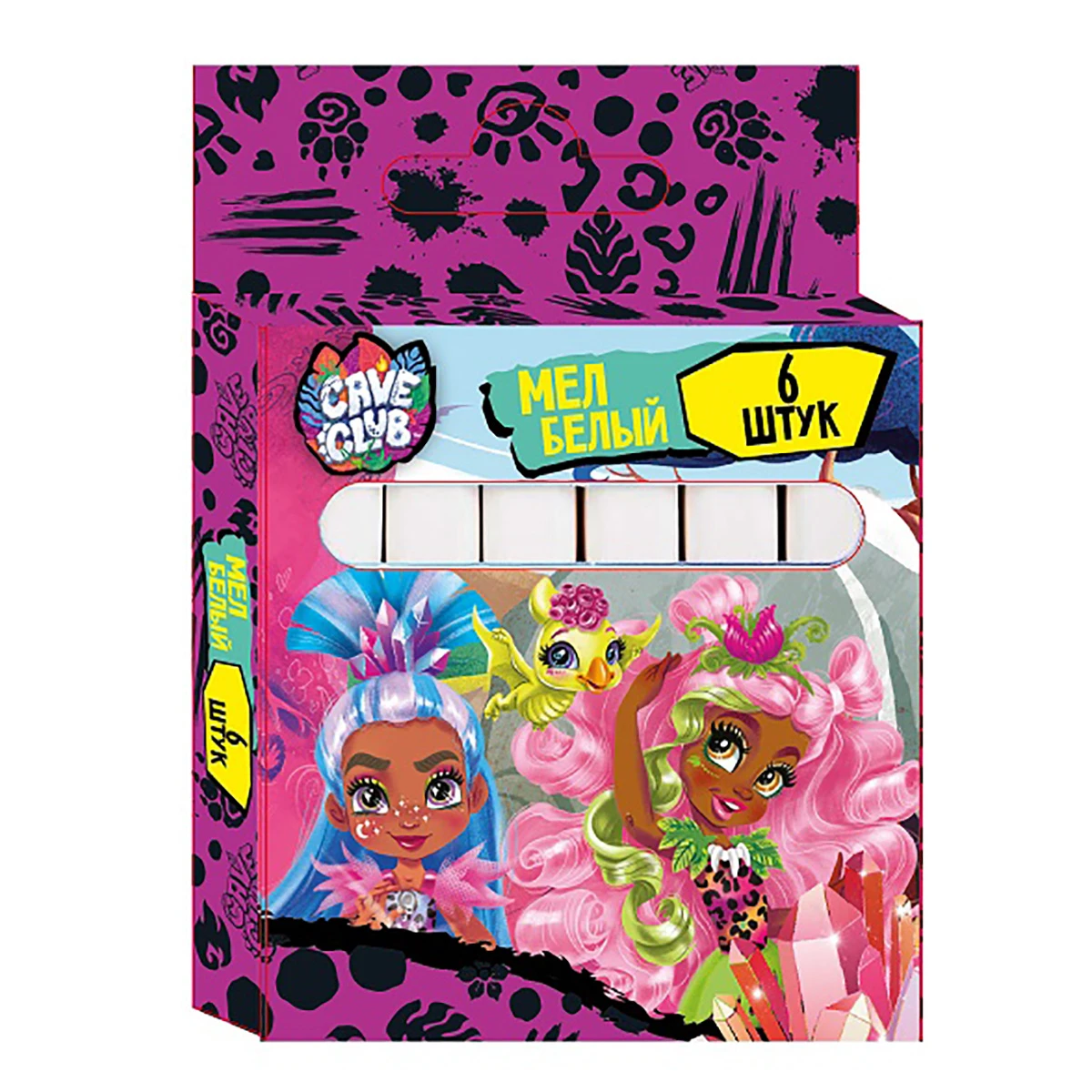 Арт.90332 Мел белый "Cave Club", 6 штук в картонной упаковке