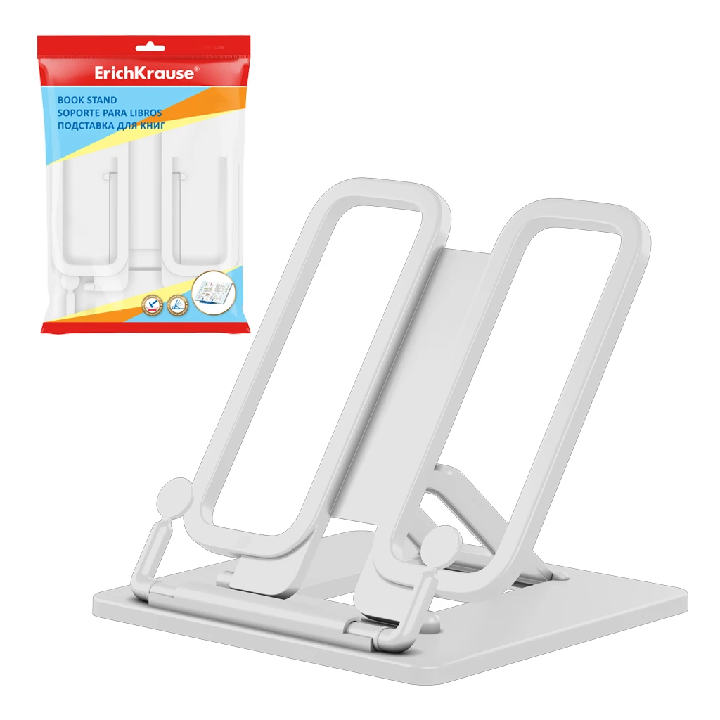 Подставка для книг пластиковая ErichKrause® Base, Classic, белая
