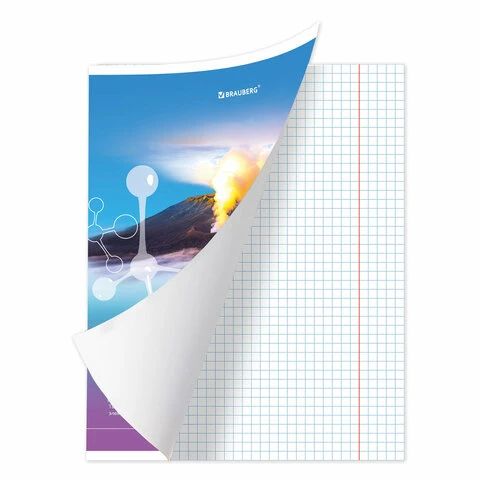 Тетрадь предметная "ЯРКАЯ", 36 л., обложка мелованная бумага, ХИМИЯ,