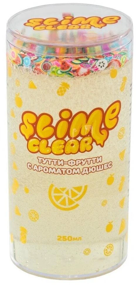 Clear-slime "Тутти-фрутти" с ароматом дюшес, 250 г. Clear-slime "Тутти-фрутти" с ароматом дюшес, 250 г.
