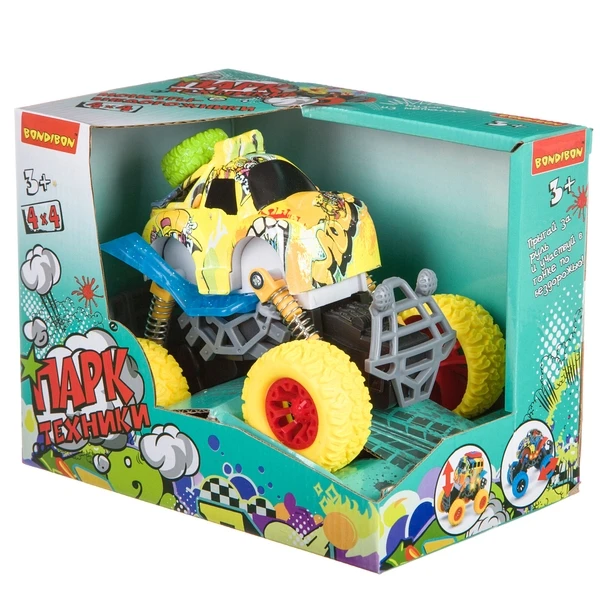 Инерц. метал. джип 4WD на пружинной подвеске, Bondibon "Парк Техники",