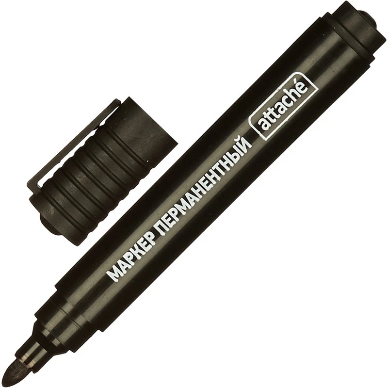 Маркер перманентный универсальный ATTACHE черный 2-3 мм 970580