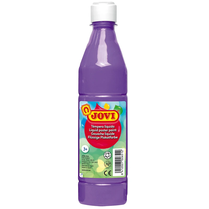 Гуашь JOVI с повышенным содержанием пигмента, фиолетовая, 500мл
