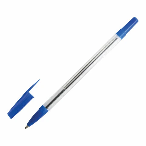 Ручка шариковая STAFF "Basic BP-03", СИНЯЯ, корпус прозрачный, узел 1 Ручка шариковая STAFF "Basic BP-03", СИНЯЯ, корпус прозрачный, узел 1