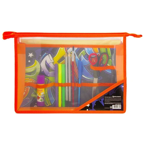 Папка для труда BRAUBERG А4, 2 отделения, пластик, молния сверху, органайзер, Папка для труда BRAUBERG А4, 2 отделения, пластик, молния сверху, органайзер,