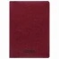 Тетрадь 48 л. в клетку обложка гладкий кожзам, сшивка, A5 (147х210мм), БОРДОВЫЙ,