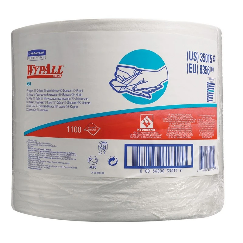 Салфетка хозяйственная рулон WYPALLxX50 LROLL WH 1P 1X1100 34х24,9см 8356