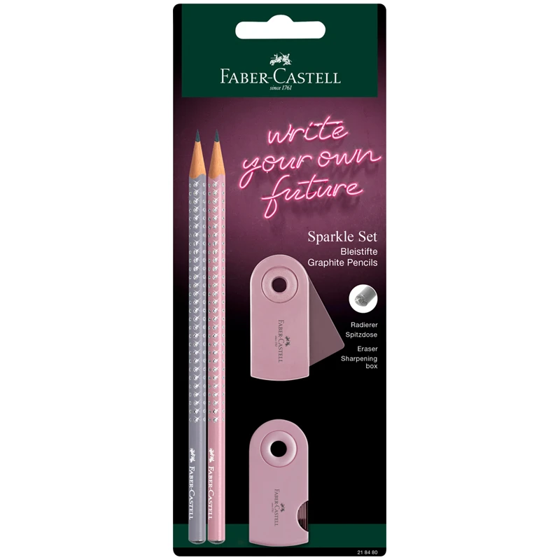 Набор карандашей ч/г Faber-Castell "Sparkle", 2шт., трехгран., Набор карандашей ч/г Faber-Castell "Sparkle", 2шт., трехгран.,