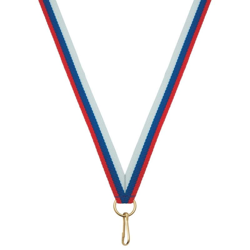 Лента для медалей 10 мм цвет триколор LN5f Лента для медалей 10 мм цвет триколор LN5f