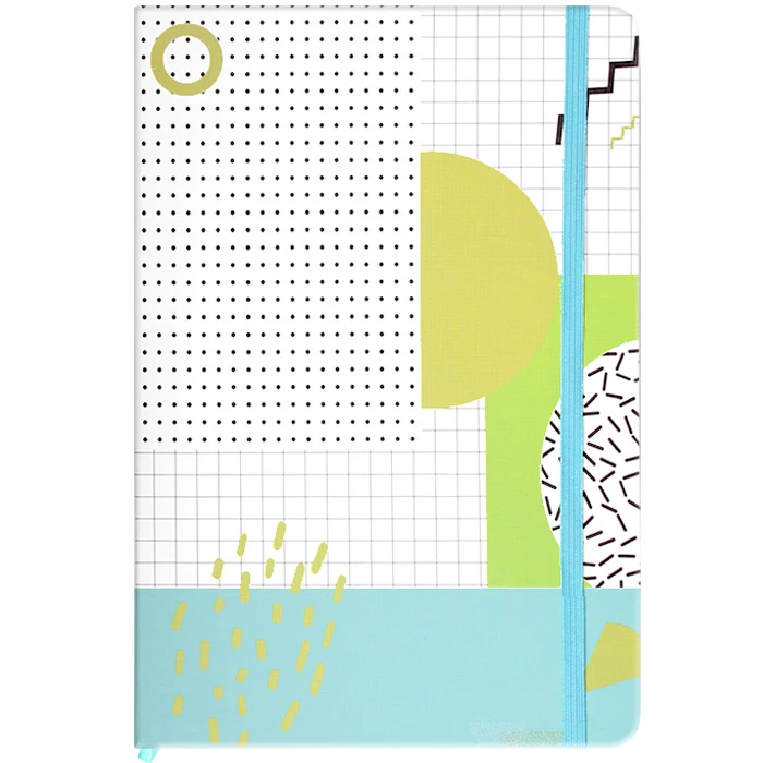 Блокнот 14*21см 80л в линейку на резинке ассорти