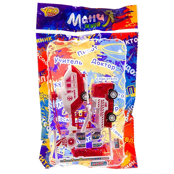 Набор пластмассовый пожарная техн. ,6 предметов, PAC 19x29 см, серия МиниМаниЯ, Набор пластмассовый пожарная техн. ,6 предметов, PAC 19x29 см, серия МиниМаниЯ,