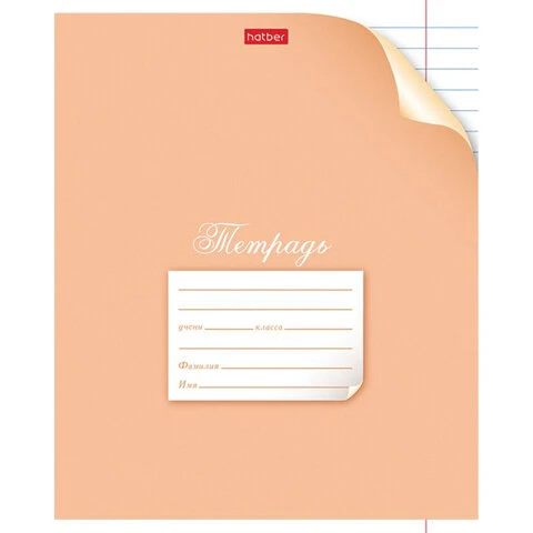 Тетрадь 12 л. HATBER линия, обложка картон, "С уголком", 12Т5В2 Тетрадь 12 л. HATBER линия, обложка картон, "С уголком", 12Т5В2