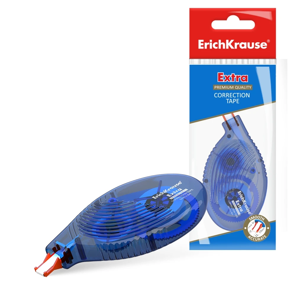 Корректирующая лента ErichKrause® Extra, 5мм х 8м (в пакете по 1 штуке) Корректирующая лента ErichKrause® Extra, 5мм х 8м (в пакете по 1 штуке)